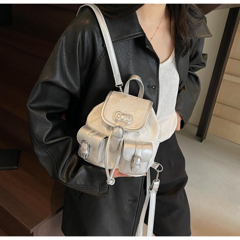 Rucksack Damenmode Nischendesign Studenten Schultasche Bucket Bag Premium Lässig Leichter Reiserucksack