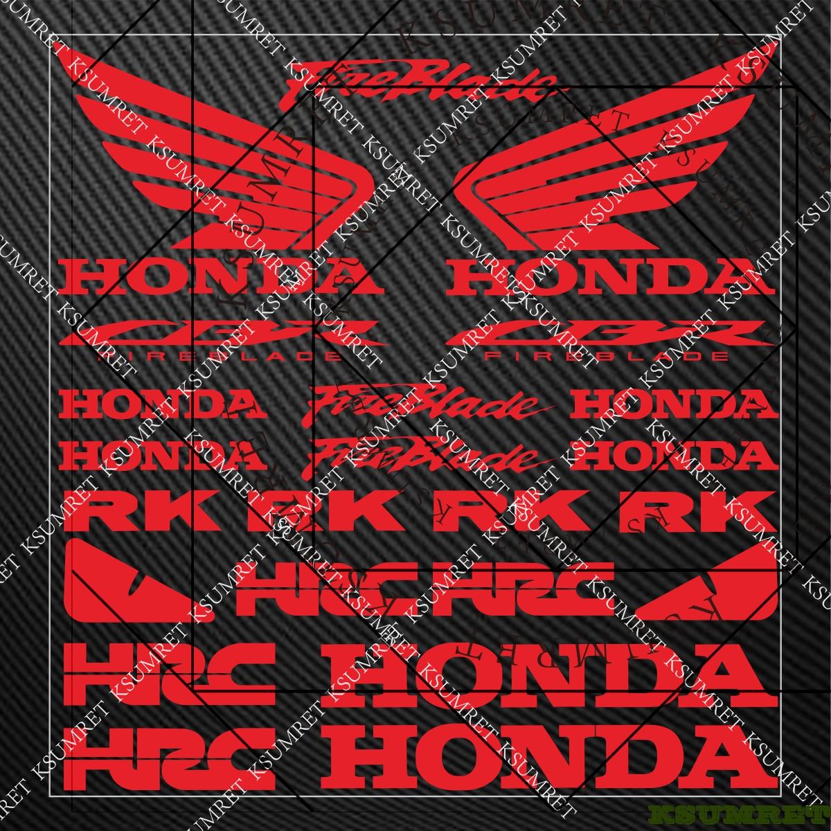 AAAKC1 For Honda Fireblade Stickers Motorcycle Sticker Decal Helmet Logo Decals