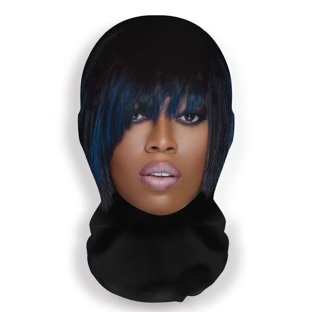 Volledig Gezichtsmasker Michael Jackson Stijl Anime Unisex Stofdicht Fietsen Sjaal, Hoofddeksel Cosplay Rollenspel Rekwisieten mask brown