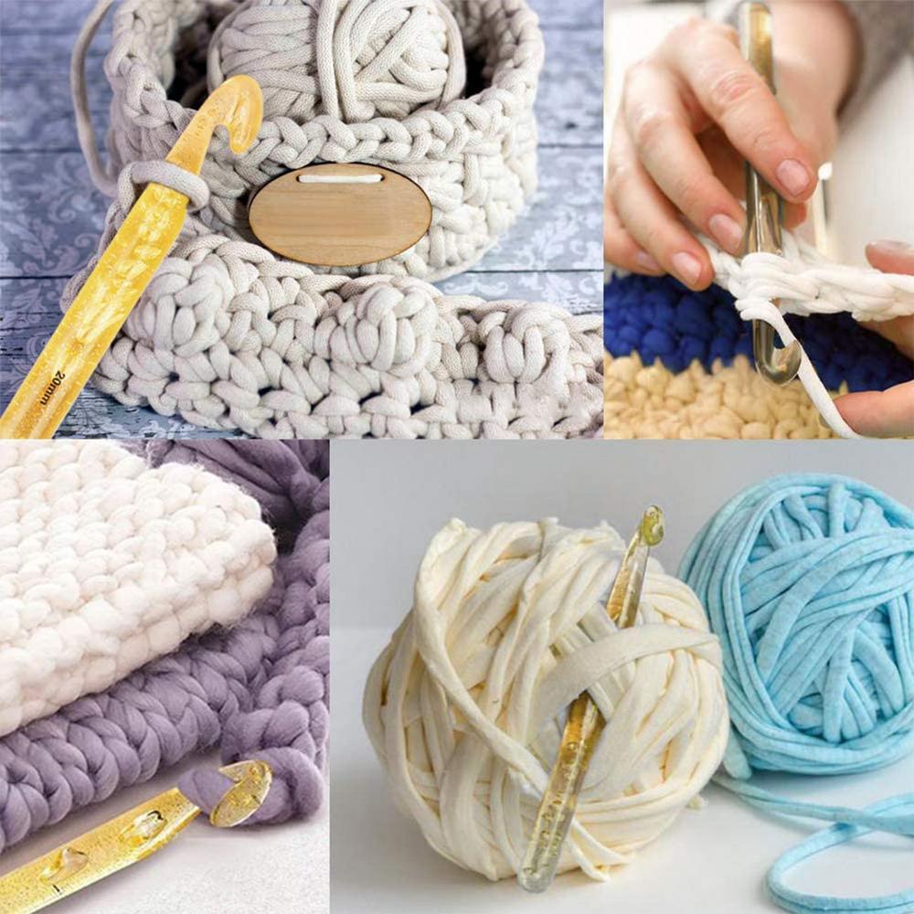 Häkelnadeln Häkelnadeln für Garn Transparente Kristall Strickwaren für Teppiche Schals Schal Puppenherstellung
