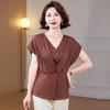 New Summer Clothing Chiffon Shirt Waist Fashionable Women's Tops Fashionable Small Shirt