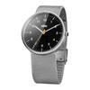 BRAUN and Unisex Watch BN0021BKSLMHG Black Dial with Silver Mesh Strap Men's, Women's,