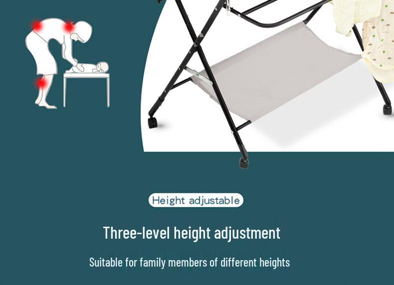 Multi-Functional Baby Crib with Changing Table and Newborn Care Station