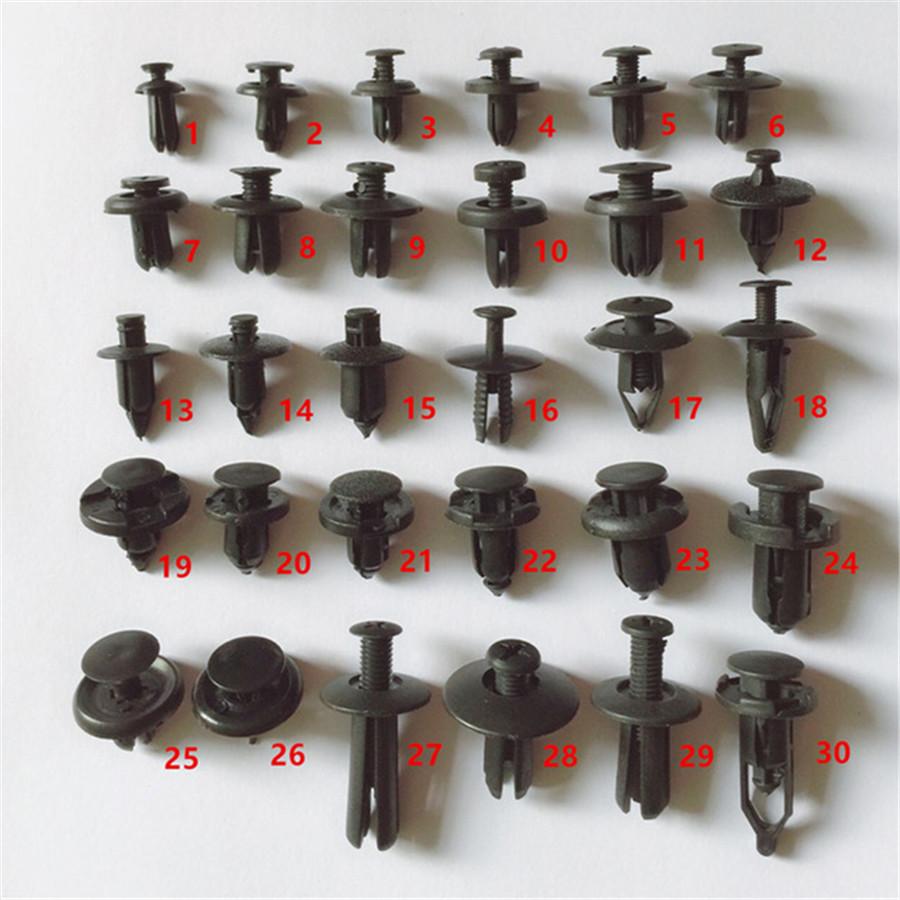 150Pcs Mixed Car Bumper Fender Panel Trunk Screw Rivets Plastic Fastener Clips