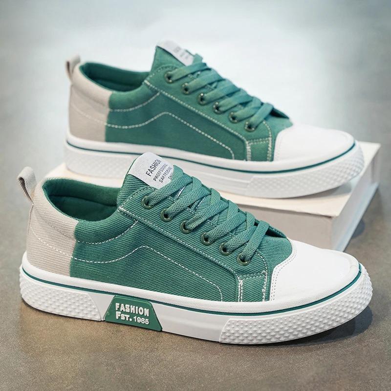 Canvas shoes men's new spring breathable versatile low-top board shoes sports and leisure student cloth shoes lightweight