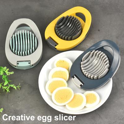 Cortador de huevos de alambre de acero inoxidable, divisor de huevos para huevos duros, cortador de huevos, cortador de guarnición de frutas, utensilio de cocina para hacer ensalada de huevo
