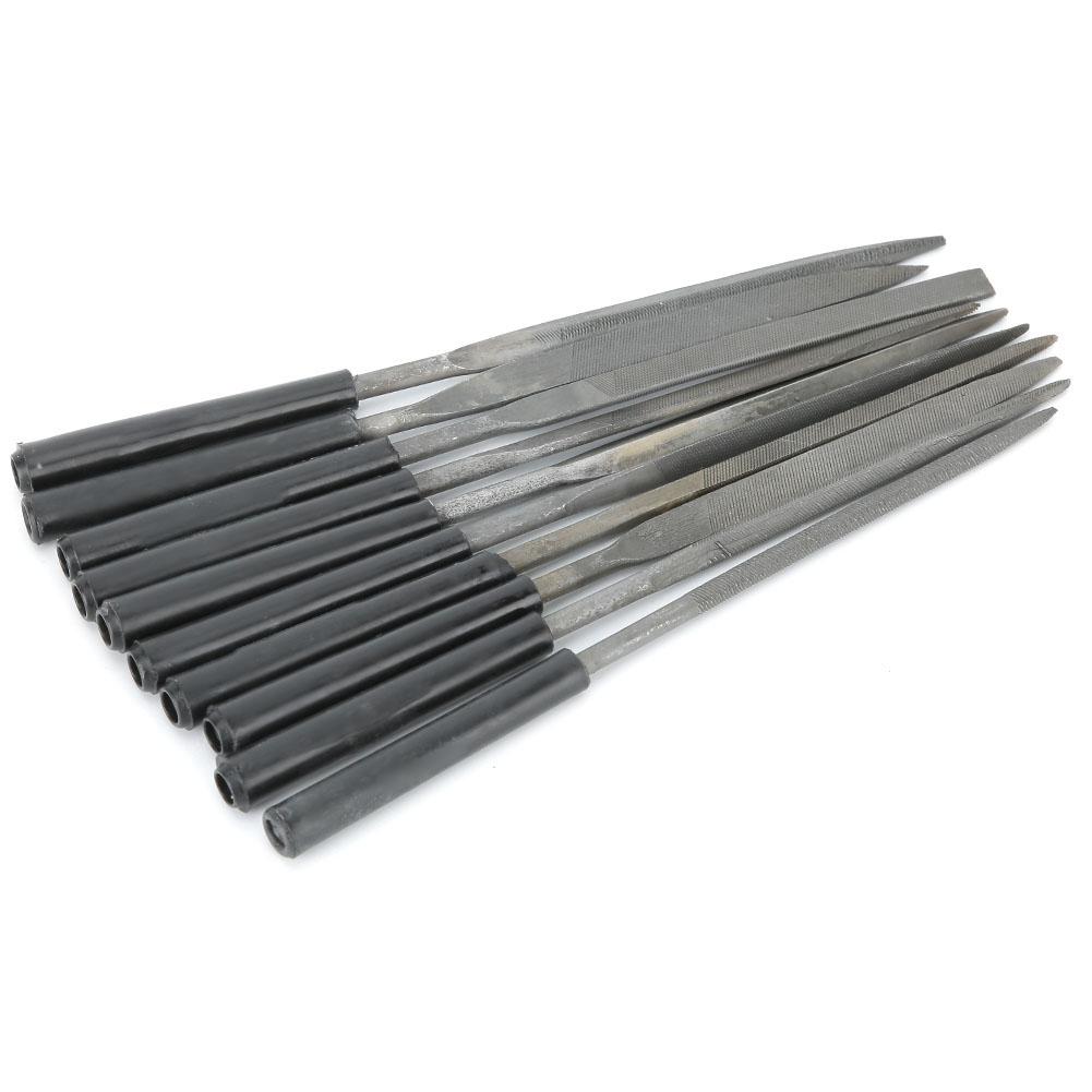 10Pcs Steel Multi Functional File Jewelry Polishing Processing Wood Carving Metal Hand File Set
