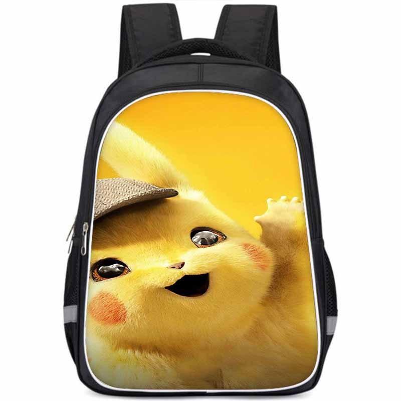 Pikachu Large Capacity Lightweight 3d Oxford Cloth Kids Backpack For School Education