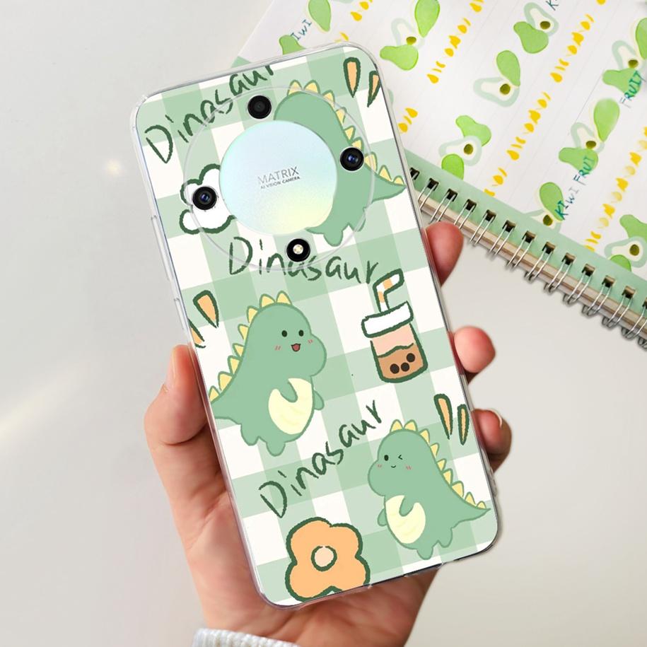 For Honor X9b 5G Case 2023 Fashion Flower Clear Silicone Soft Back Cover For Honor X9a RMO-NX1 Funda HonorX9 X 9 X 9B X 9A Coque