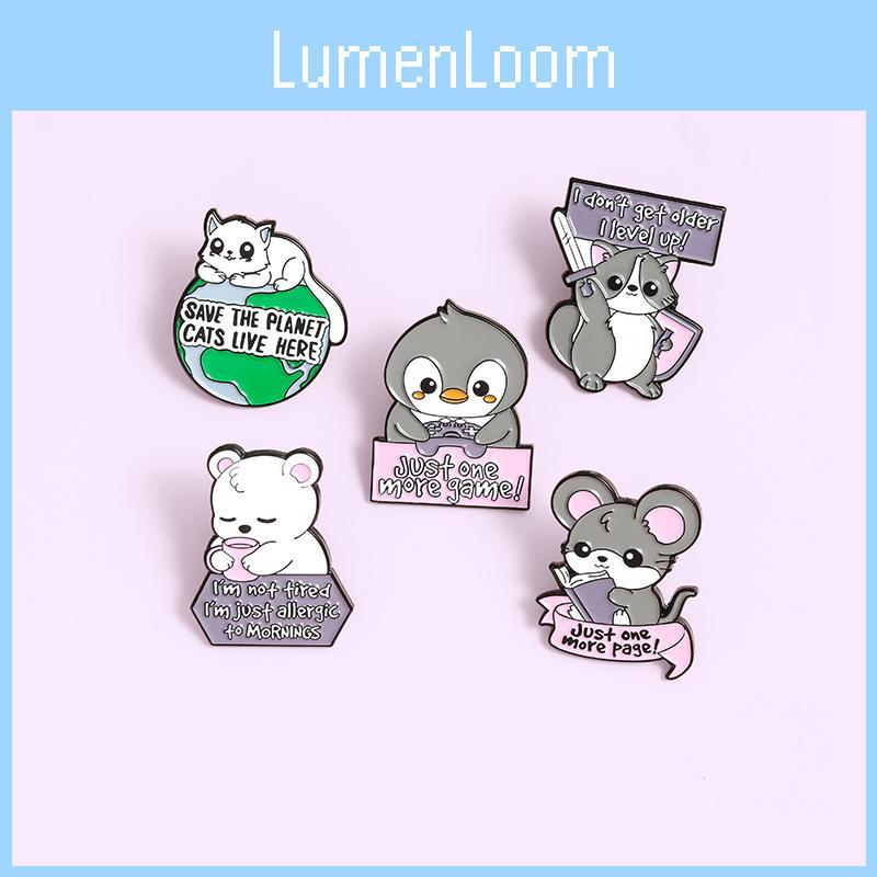 Cute Cartoon Animal Brooches Featuring Adorable Cats Penguins And Polar Bears For Unique Style