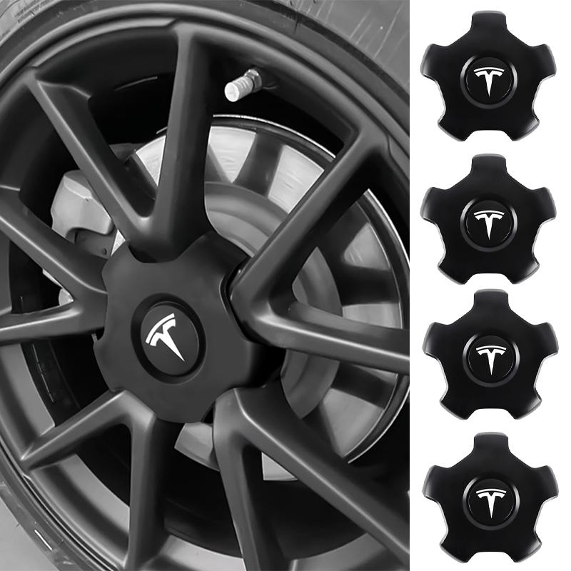 4pcs 180mm Car Wheel Center Cover Badge Auto Hub Caps Accessories For Tesla Model 3 Cybertruck Model S X Model Y Roadster SpaceX