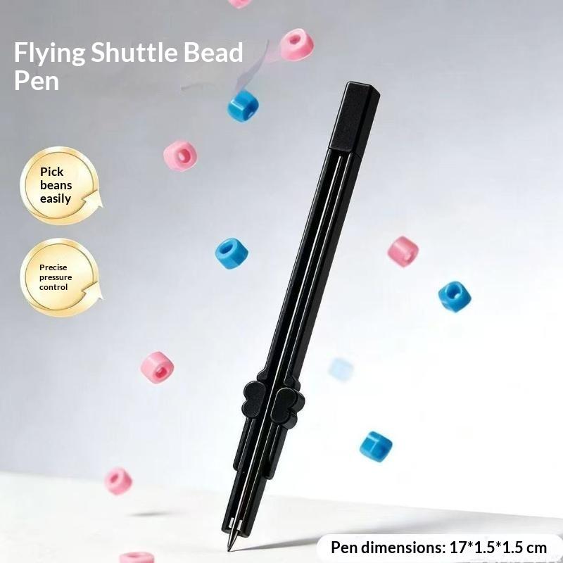 Bead Pen Efficient Jam-Free Press Type Portable Handheld Storable Writing Tool for Office Gift Stationery