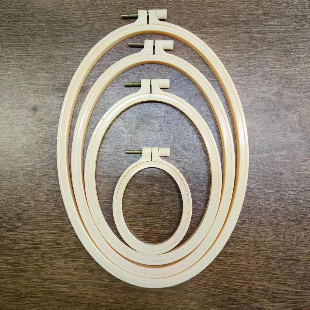 Verstellbarer Stickrahmen aus Bambusimitat: Dekoratives DIY-Ornament & Kreuzstichrahmen