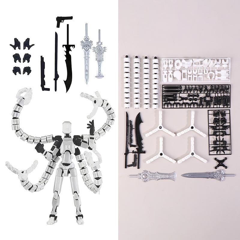 1 Set Actionfigur Doctor Octopus Montagezubehör 3D-gedrucktes mehrgelenkiges bewegliches Robotermodell Geschenk
