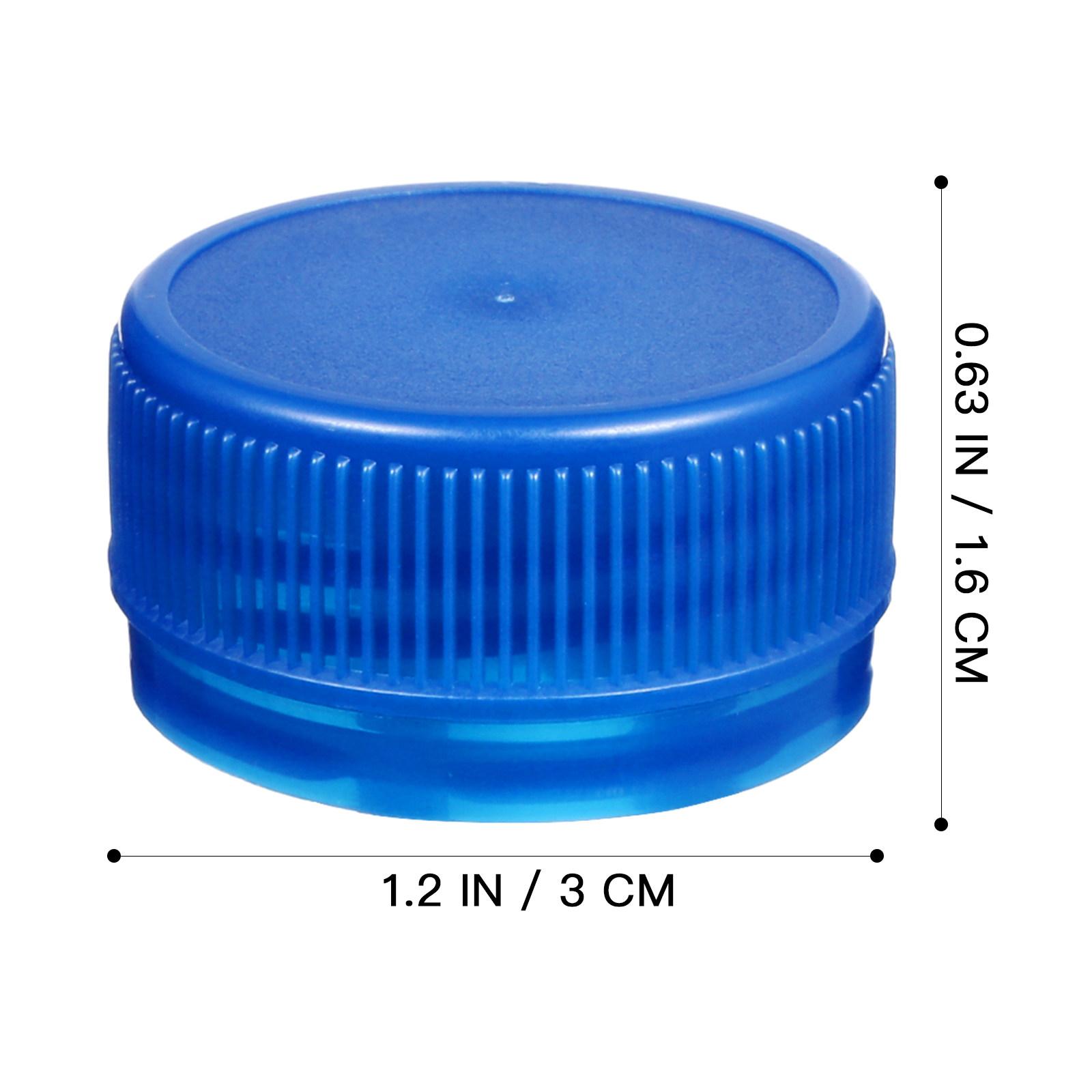 

100 шт. Пластиковые крышки для бутылок Разноцветные крышки для DIY для бутылок с родниковой водой Арт-поделки Домашние школьные проекты Многоразовые Безопасные темно-синий