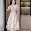 La Chapelle New Chinese Style A-Line Cheongsam Dress