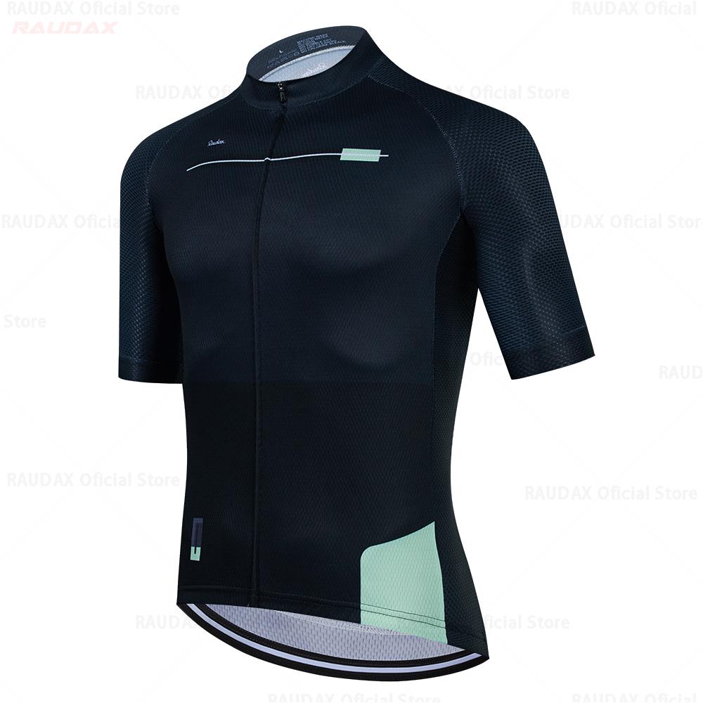 Raudax 2025 Summer Cycling Jersey Set Breathable MTB Twelve Colors Cycling Clothing Mountain Bike Wear Maillot Ropa Ciclismo