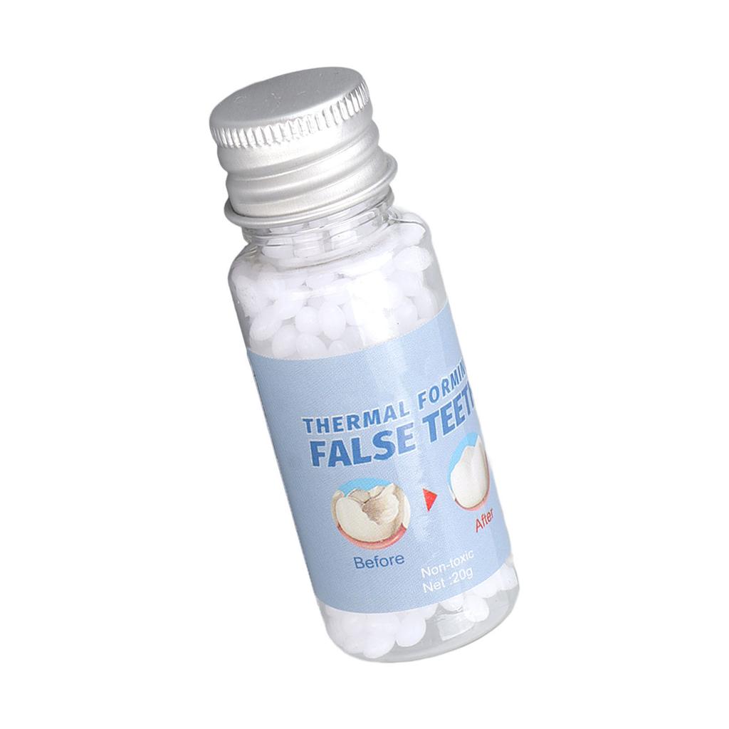 Temporary Teeth Repair Beads Dental Thermal Filling Beads for Broken Missing Tooth White 20g
