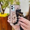 Soft Case Bear Bracelet Phone Case For ZTE Blade V40 Pro Anti-knock Silicone Dirt-resistant Back Cover Simplicity Cute