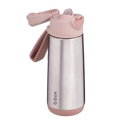 Insulated Drink Bottle with Keeps Drinks Hot or Dishwasher Safe Steel Sports Spout B.box Spout, Cold, One-Push Operation, Top-Rack [Authentic B.box