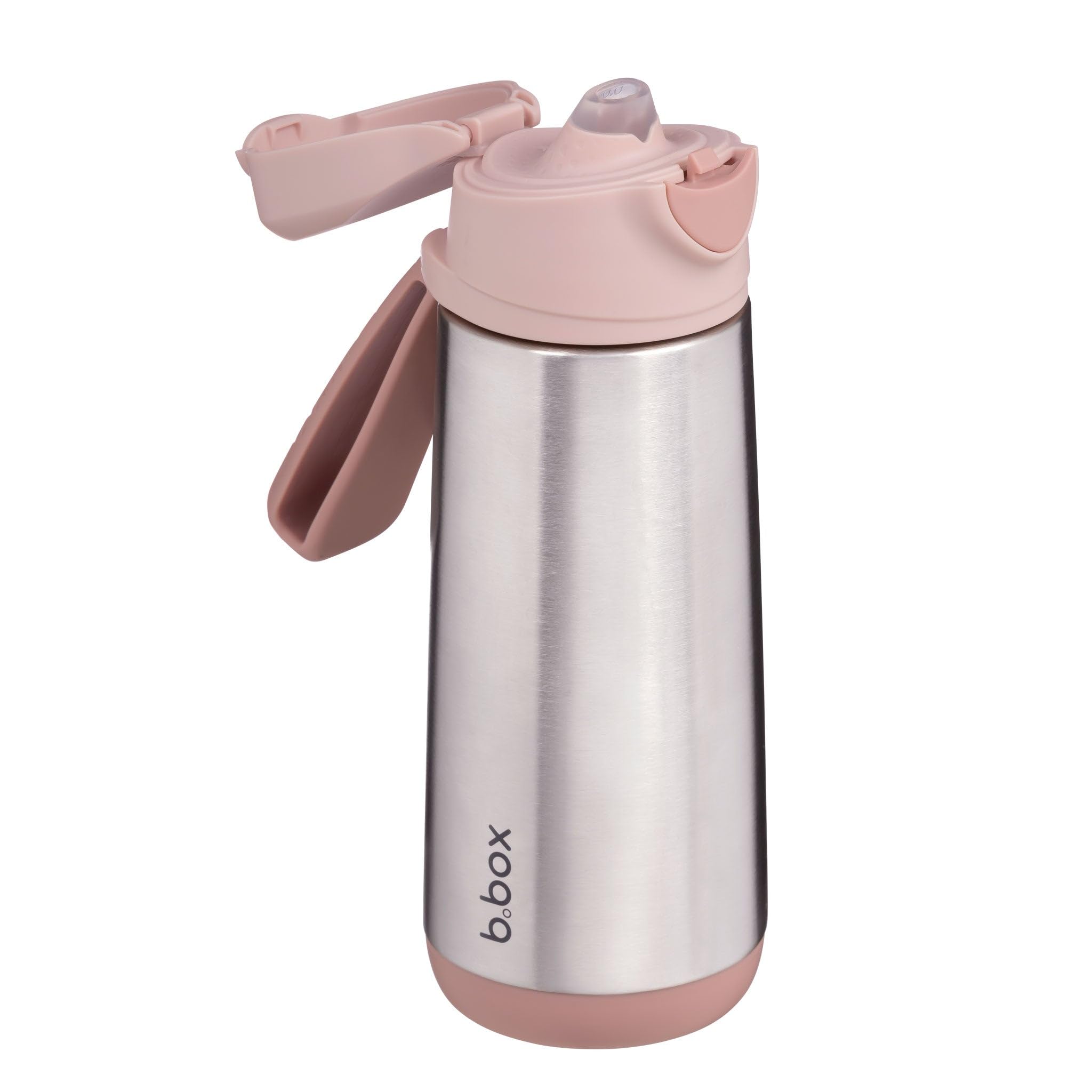 

Insulated drink bottle with one push upper rack dishwasher safe genuine steel sports spout b.box spout, cold/thermal, type, [b.box product] [Stainless