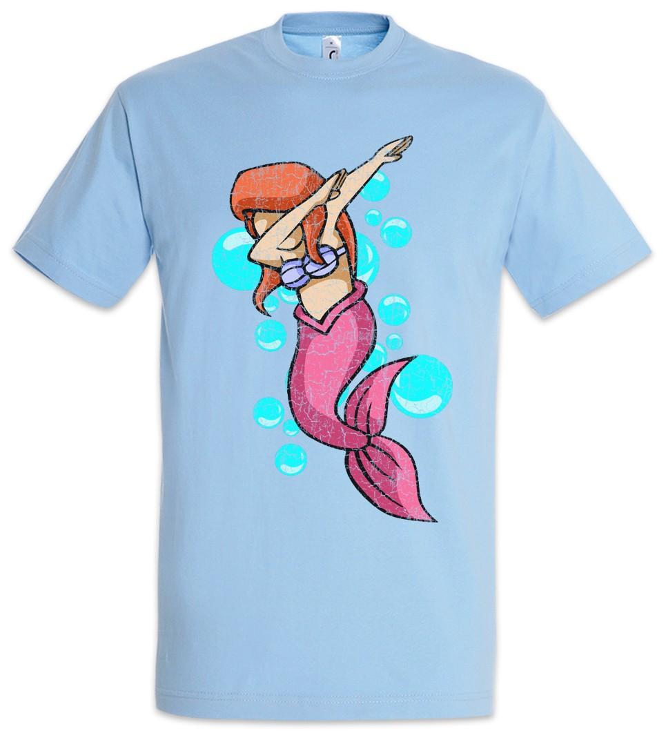 Mermaid Dab Mens T-Shirt Mens Womens Tees Top Dance DJ Mermaid MC Disco Club Clubbing Party S