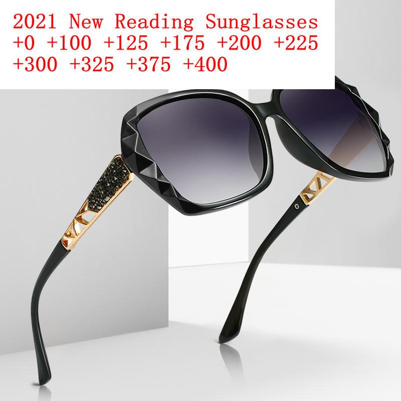 

Overize Rhinestone Sun Reading Glasses Women Ultralight Square Sunglasses Shade Ladies Prebyopia Goggles Eyeglasses Hyperopia NX 0 чёрный