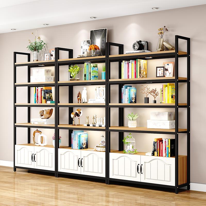 Wooden Floor-Standing Gondola Display Rack for Cosmetics