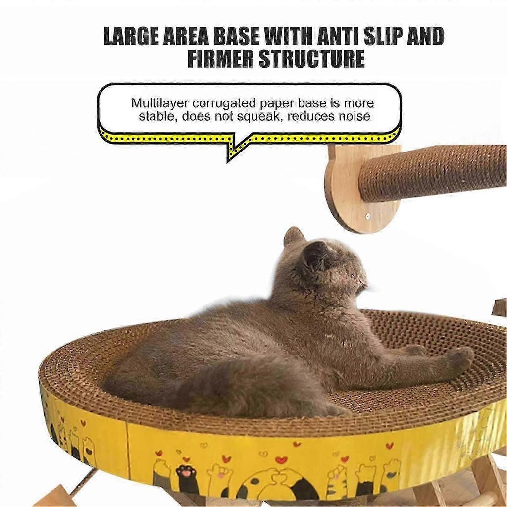Interactive Scratcher Cat Toy Scratch Resistant Durable Cat Scratching Pad Practical Gift for Cat Owners