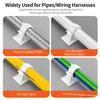 Cable Clips Adjustable Organizer Self Adhesive Mounts Cord Wire Clamps for Desktop Office Home Charger Tidy Solution