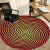 1 Stück Optische Illusion Muster Stuhl Teppich für Büro, Weiche Flanell Überwurfmatte, Perfekt für Büro, Feiertagsparty Dekoration Wahl yy251113161