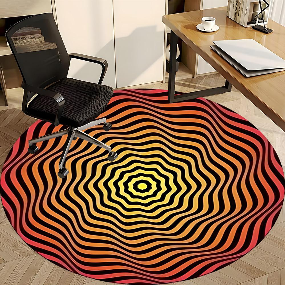 1 Stück Optische Illusion Muster Stuhl Teppich für Büro, Weiche Flanell Überwurfmatte, Perfekt für Büro, Feiertagsparty Dekoration Wahl yy251113161