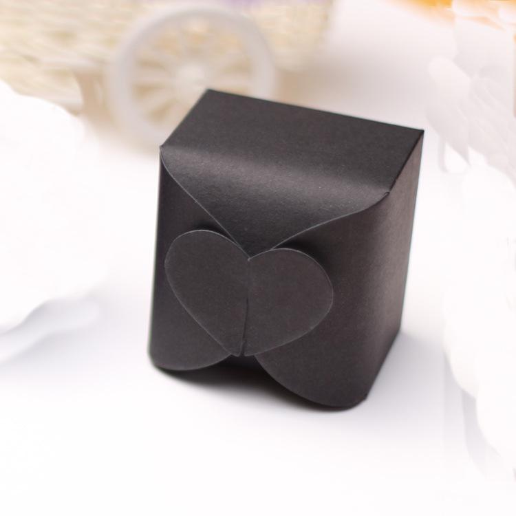 European Heart-Shaped Pearlescent Candy Box - Rose Red Wedding Packaging