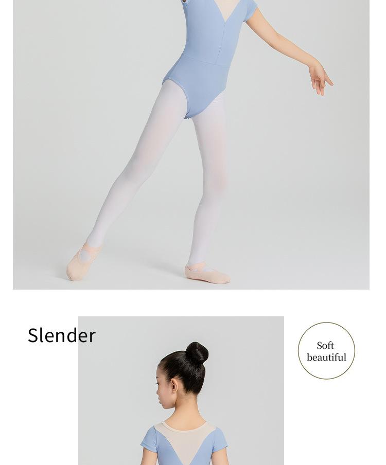 Kurzärmeliges Ballett- und Gymnastik-Tanzkleid für Kleinkind-Mädchen mit Trägerdesign