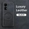 Magnetic Retro Leather Soft Case For Huawei P50 Pro P50Pro Wireless Charging Phone Case Cover