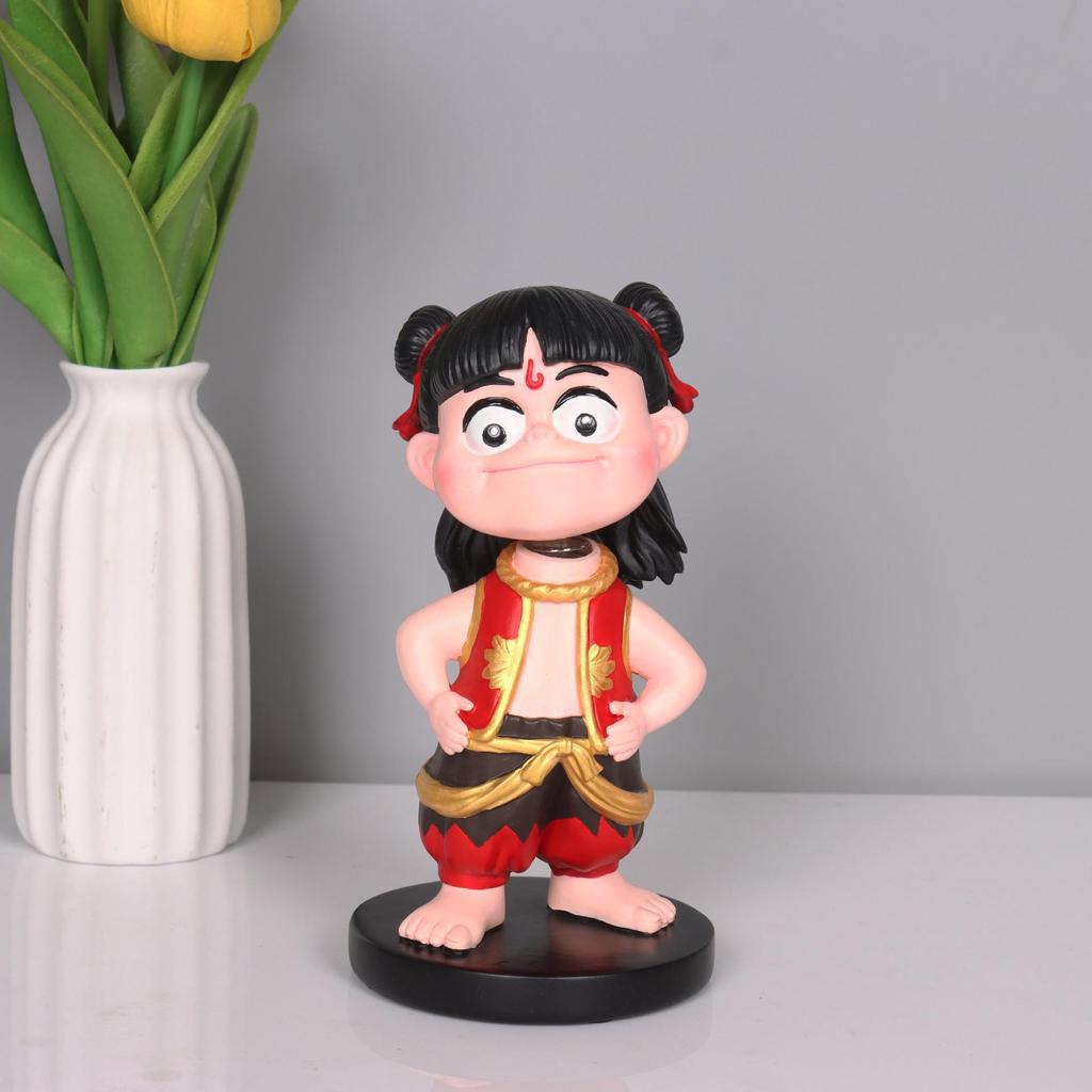 Ne Zha Devil Child Figure Blind Box - Anime Spring Head Shaking Toy Ornament