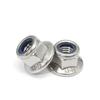 304 Stainless Steel Nylon Locking Flange Nut with Washer