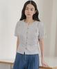 Tilaidai Tied Check Puff Blouse [Tisu05Bl05]_Ivory