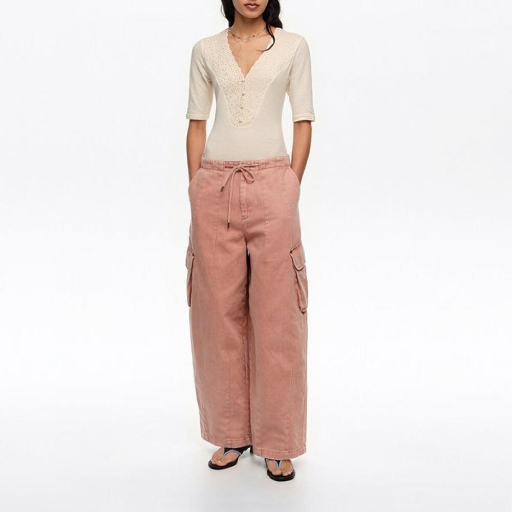 

Bimba Y Lola Denim Cargo Trouser Pink B265awn001pka Pink/38