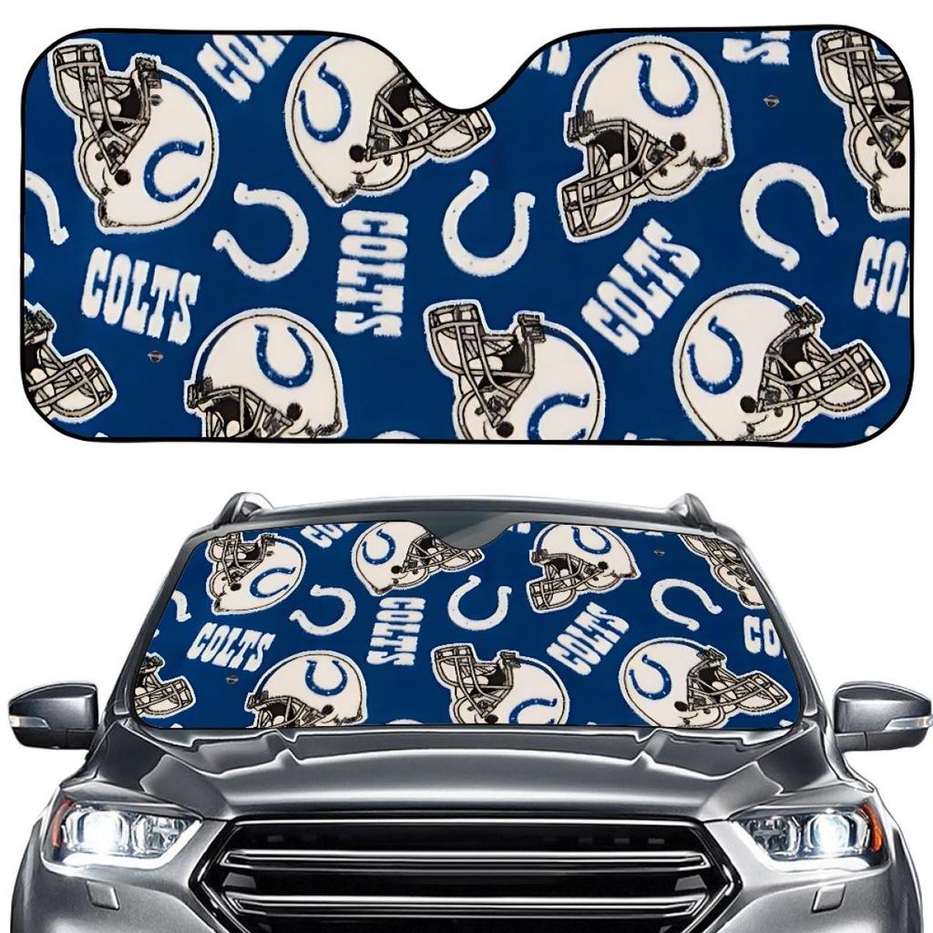 Indianapolis Colts Custom Car Front Sunshade for Heat Insulation & Sun Protection