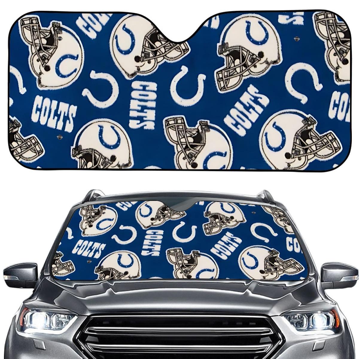 

Indianapolis Colts Custom Car Front Sunshade for Heat Insulation & Sun Protection