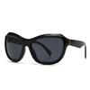 New European American Futuristic Polygonal Wrapped Sunglasses Trend Lh180 Stylish Cross Border Design