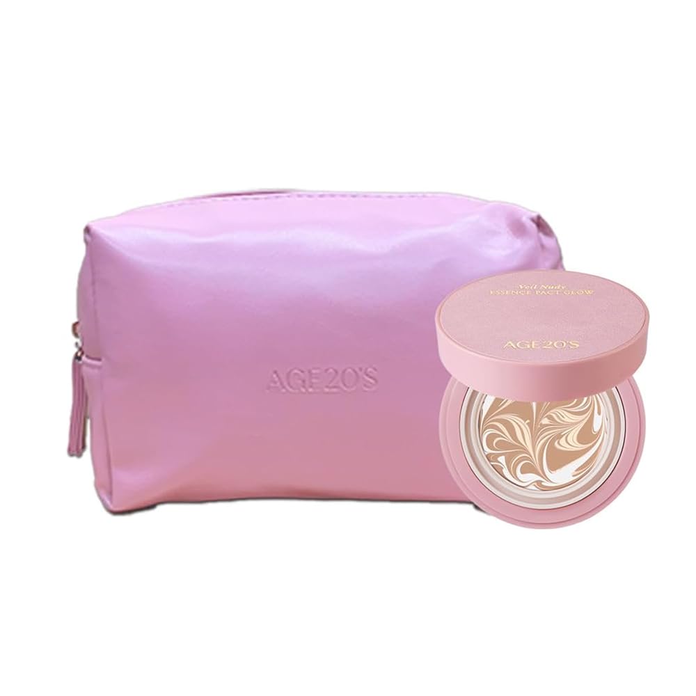 Тональная основа-кушон Veil Nudy ESSENCE PACT GLOW с чехлом AGE20's (20 Охра, МИНИ)
