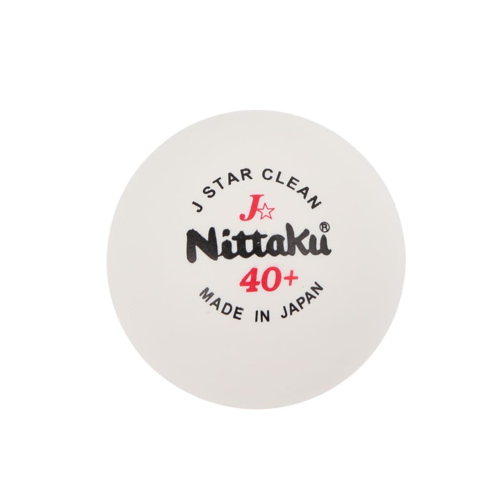 Nittaku Clean Table Tennis 3 NB1760 J-Star Balls, Balls, (White/FF)