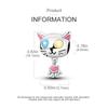 Heterochromic Eyes Cat Charms Copper Original Beads Fit Originalcharms Bracelet Beads Jewelry Gifts For Women