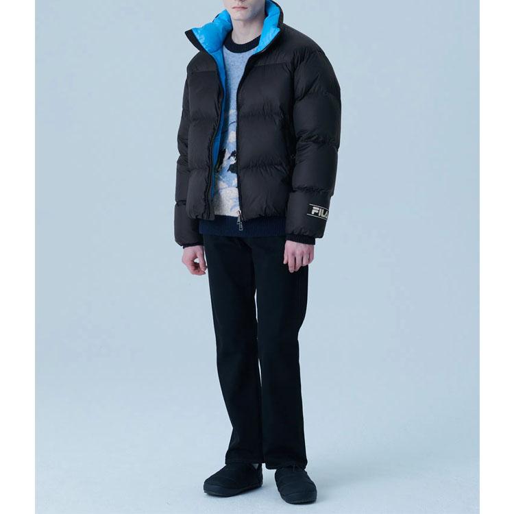 New FILA Down Jackets Unisex Black FS2DJF4111X-BLK