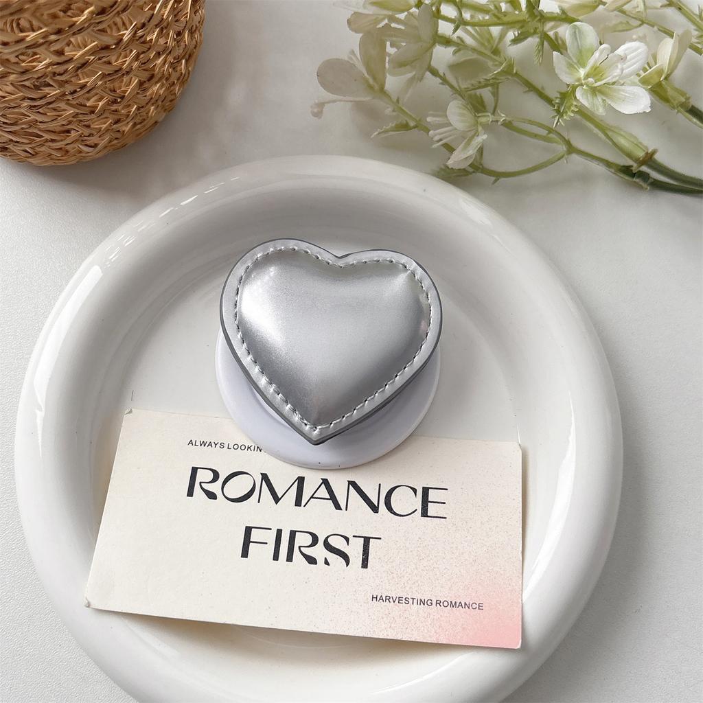 Luxury Love Heart Mirror Magnetic Griptok Bracket for iPhone Case Lovely Universal Phone Holder Ring Support Stand Grip Tok