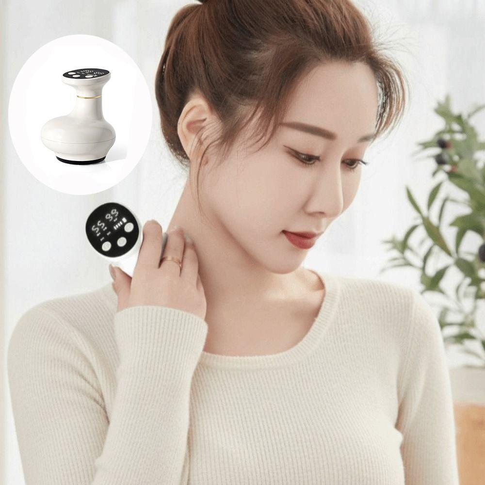 Rechargeable Electric Massage Meridian Brush LCD Screen Guasha Scraping Machine  Home Use