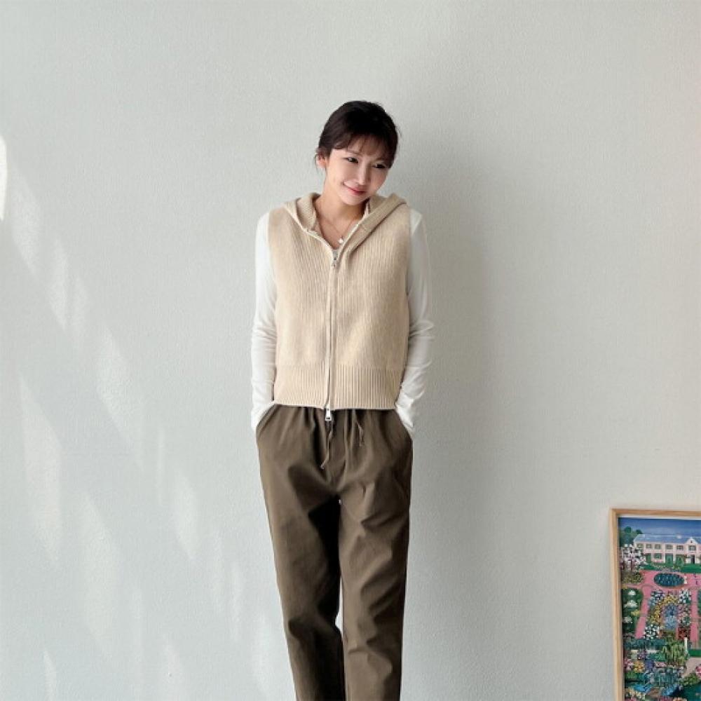 New Arrivals Open Run Women Minkbo Two Way Vest Sweater