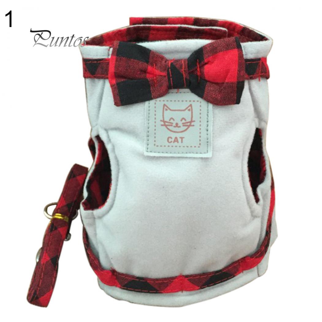 

Шлейка-жилет для кошек с поводком 140 см L серый